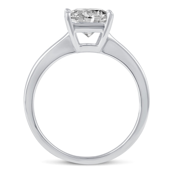 Princess Cut Solitaire Ring in 925 Sterling Silver - Prime and Pure