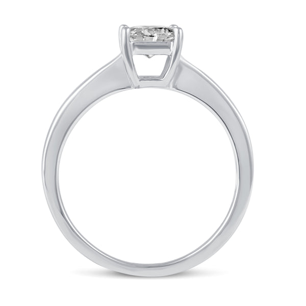 Princess Cut Solitaire Ring in 925 Sterling Silver - Prime and Pure