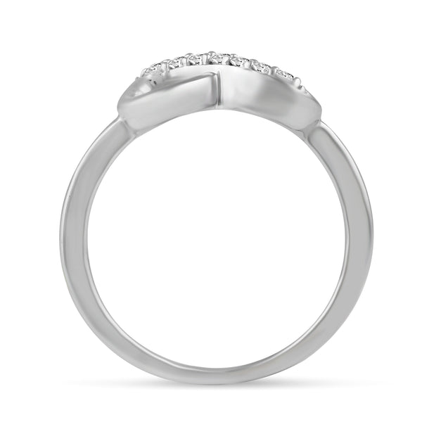 Infinity Pave Ring in 925 Sterling Silver - Prime and Pure