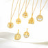 1/10 Cttw CZ EMOJI Smiling Face Pendant Necklace set in 925 Sterling Silver Yellow Gold