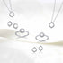 1/10 Cttw CZ Open Hexagon & Square Jewelry Collection in 925 Sterling Silver (Select style)